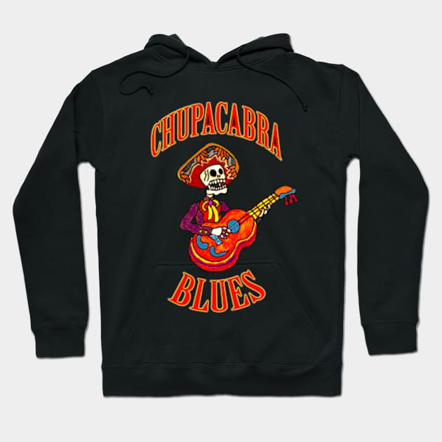 Chupacabra Blues Colour Hoodie by CosmicAngerDesign